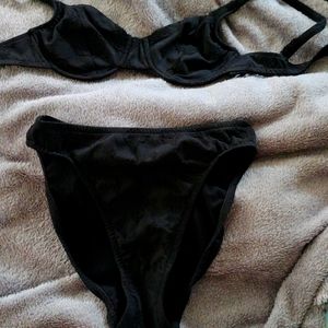 NWOT black embellished bikini
